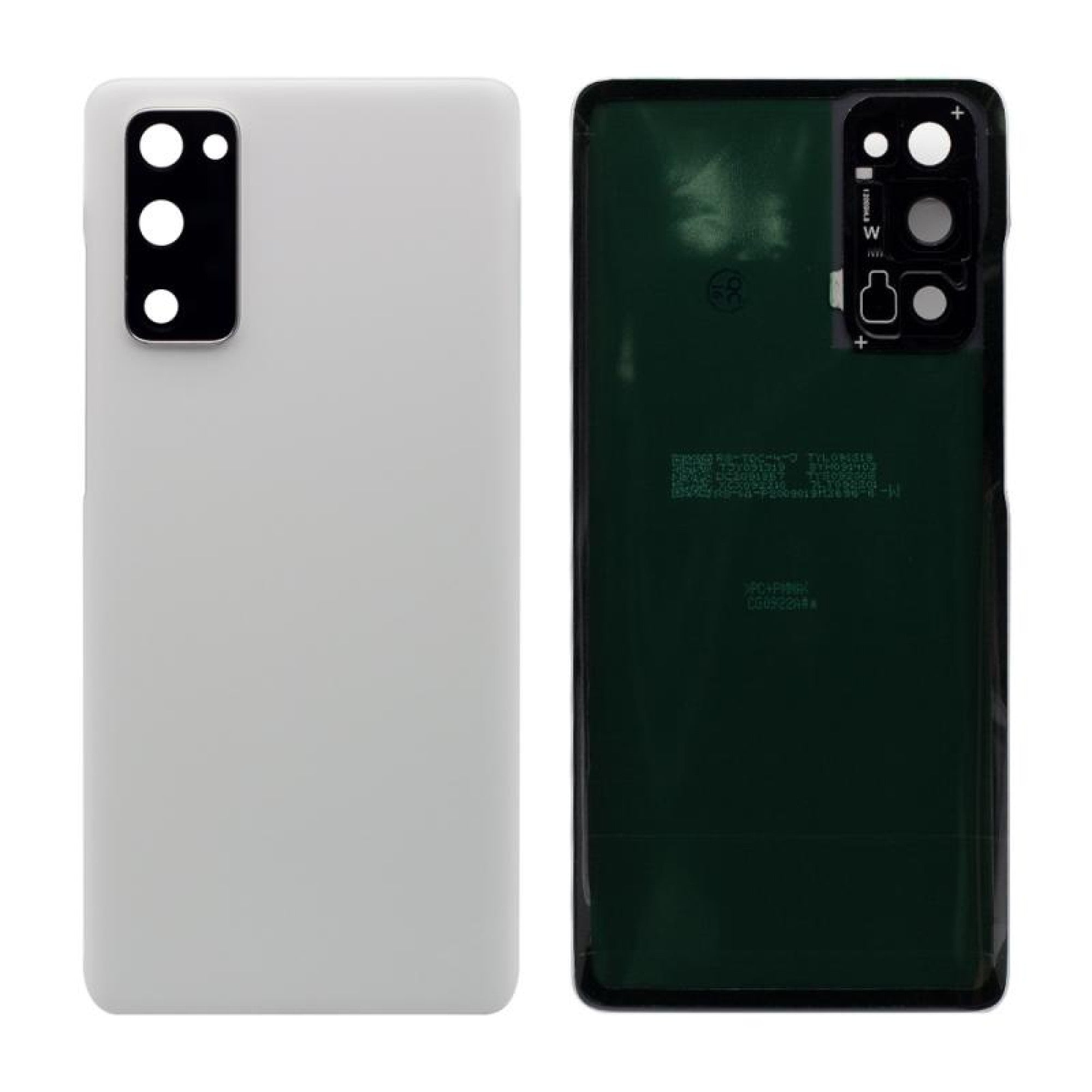 Vitre arrière originale Samsung Galaxy S20 FE 5G G781 Blanc Nuage Avec lentille