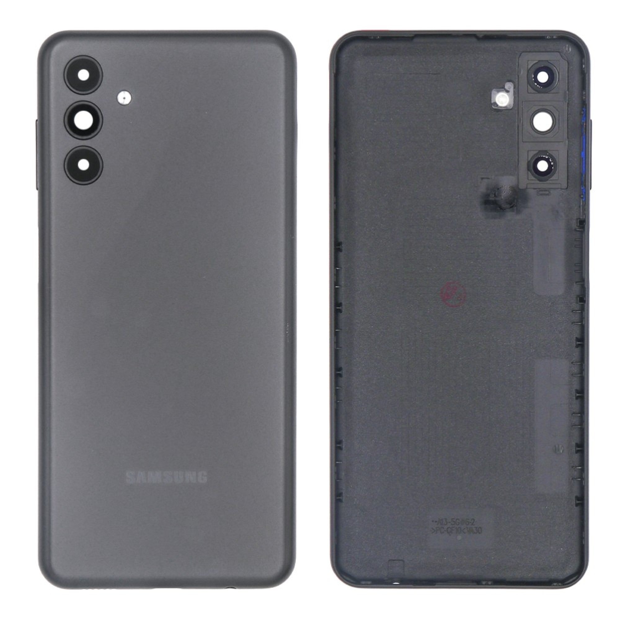 Vitre arrière Samsung Galaxy A13 5G A136B Noire avec lentille – OEM