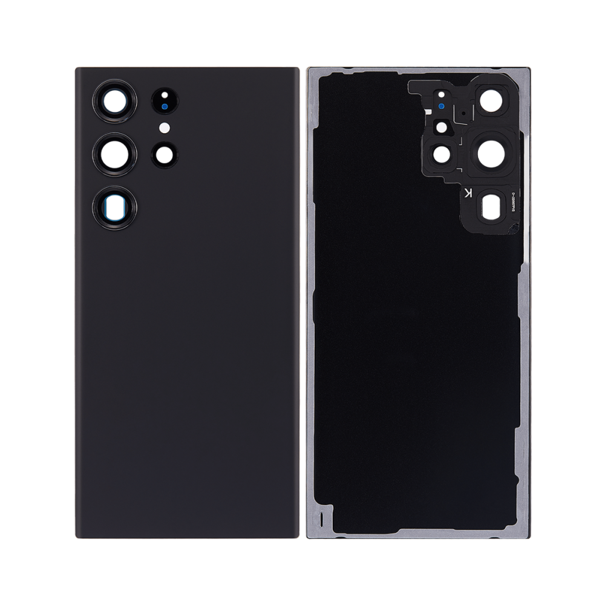 Vitre arrière Samsung Galaxy S23 Ultra S918 Noir Phantom avec lentille – OEM