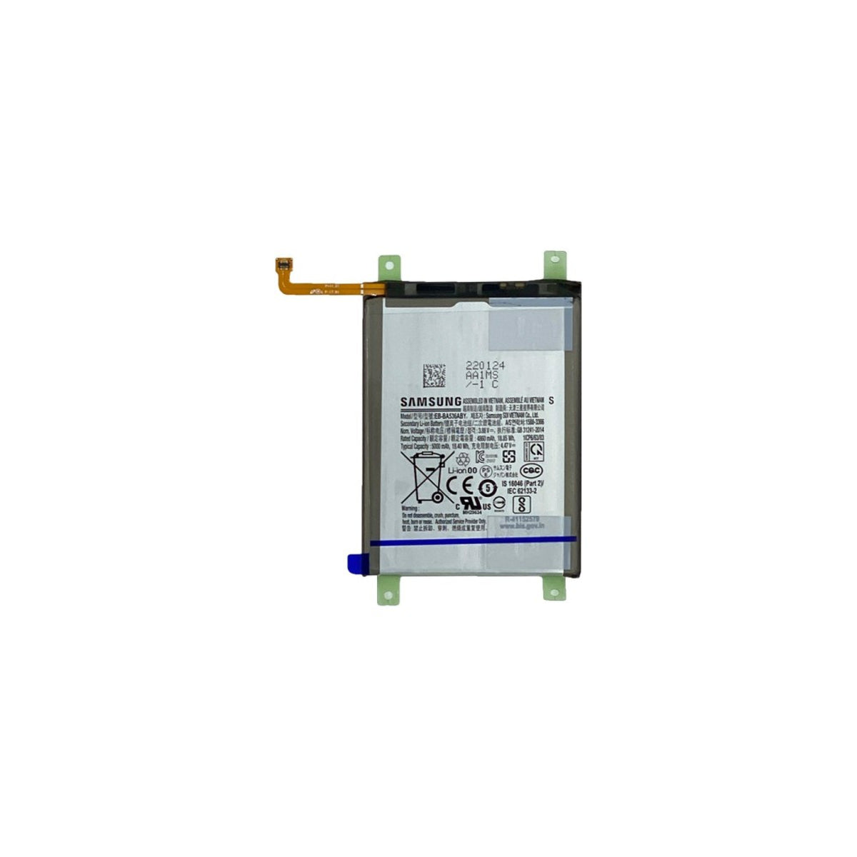 Samsung Galaxy A33 5G A336, A53 5G A536 Batterie EB-BA536ABY, EB-BA336ABY originale