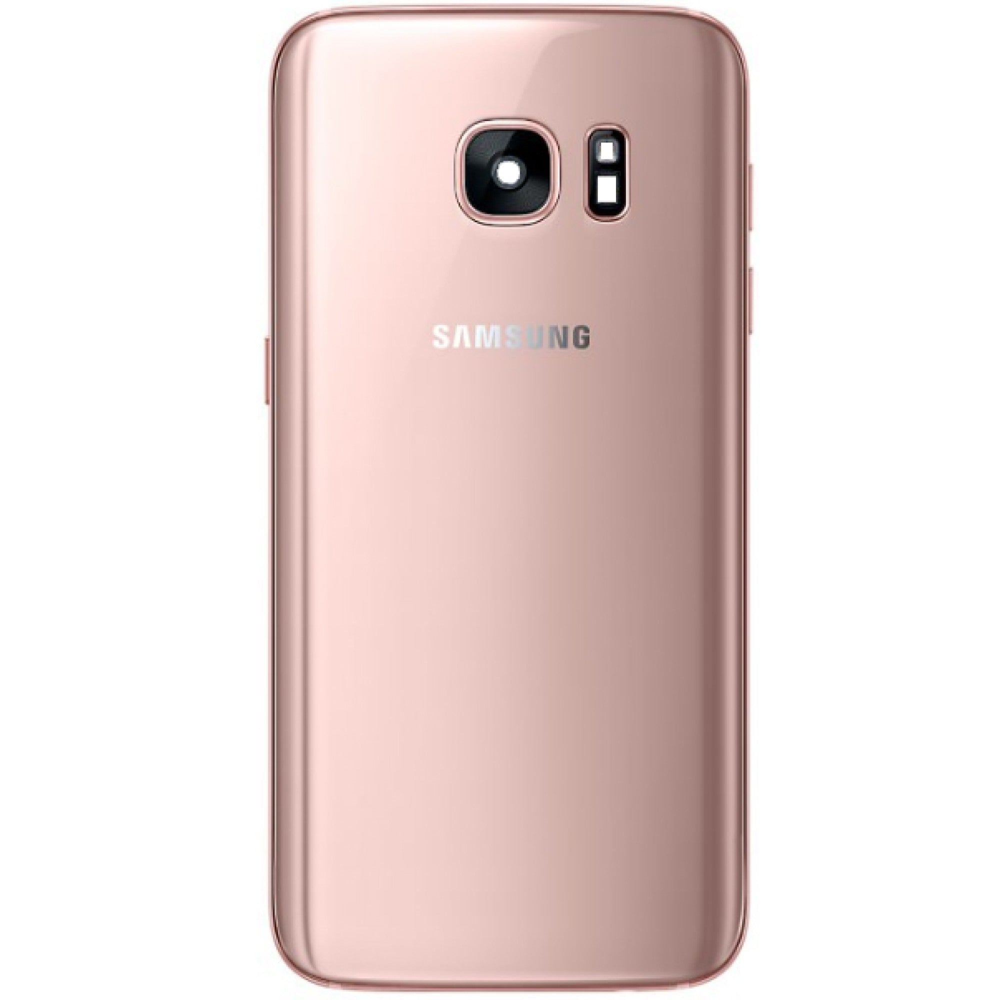 Samsung Galaxy S7 Edge G935 Vitre arrière Rose doré avec lentille - OEM