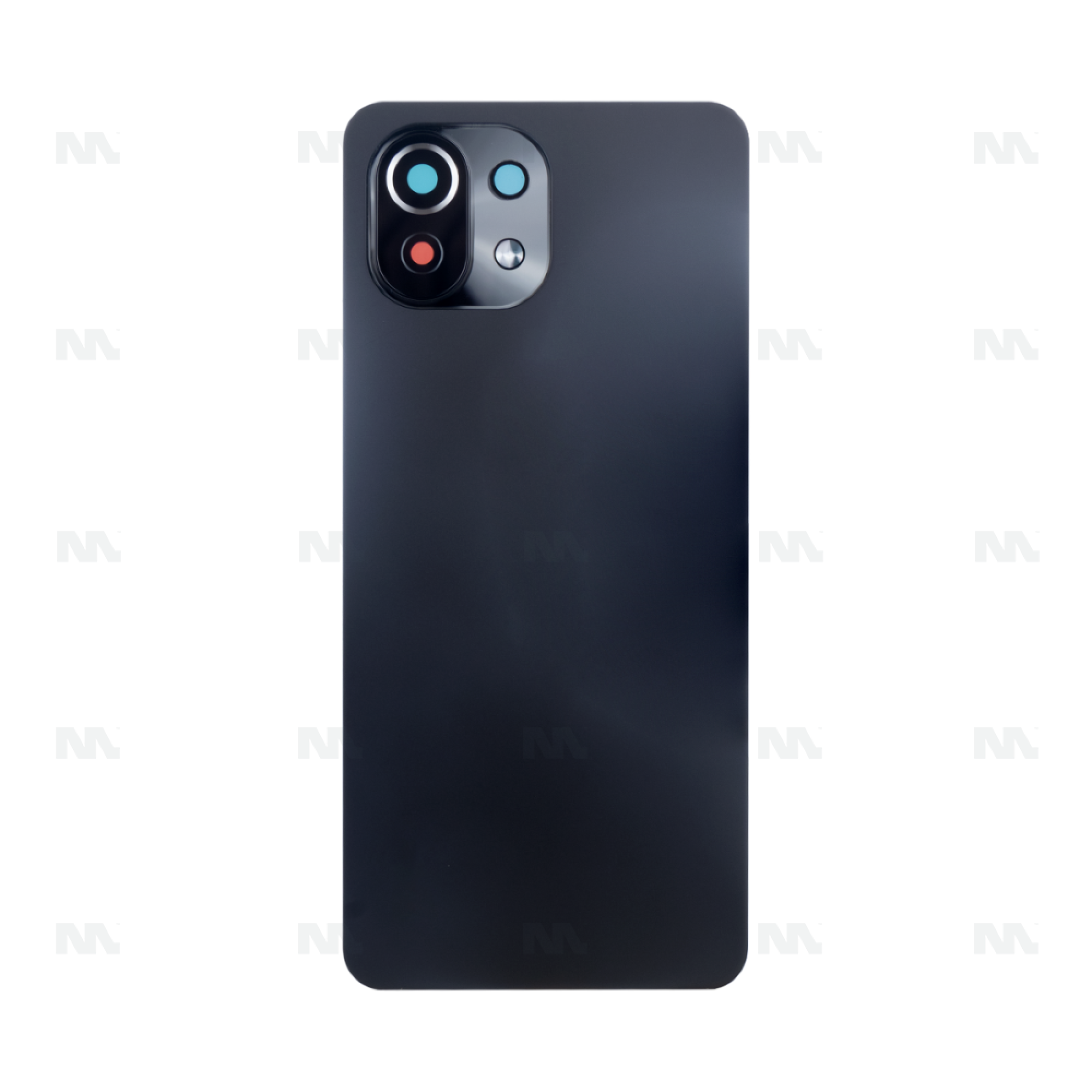 Vitre arrière Xiaomi Mi 11 Lite (M2101K9AG) Noir avec lentille - OEM