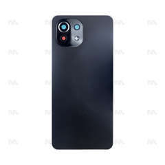 Vitre arrière Xiaomi Mi 11 Lite (M2101K9AG) Noir avec lentille - OEM