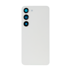 Vitre arrière Originale Samsung Galaxy S23 S911 Crème avec lentille