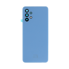 Vitre arrière Samsung Galaxy A32 5G A326B Bleu avec lentille – OEM