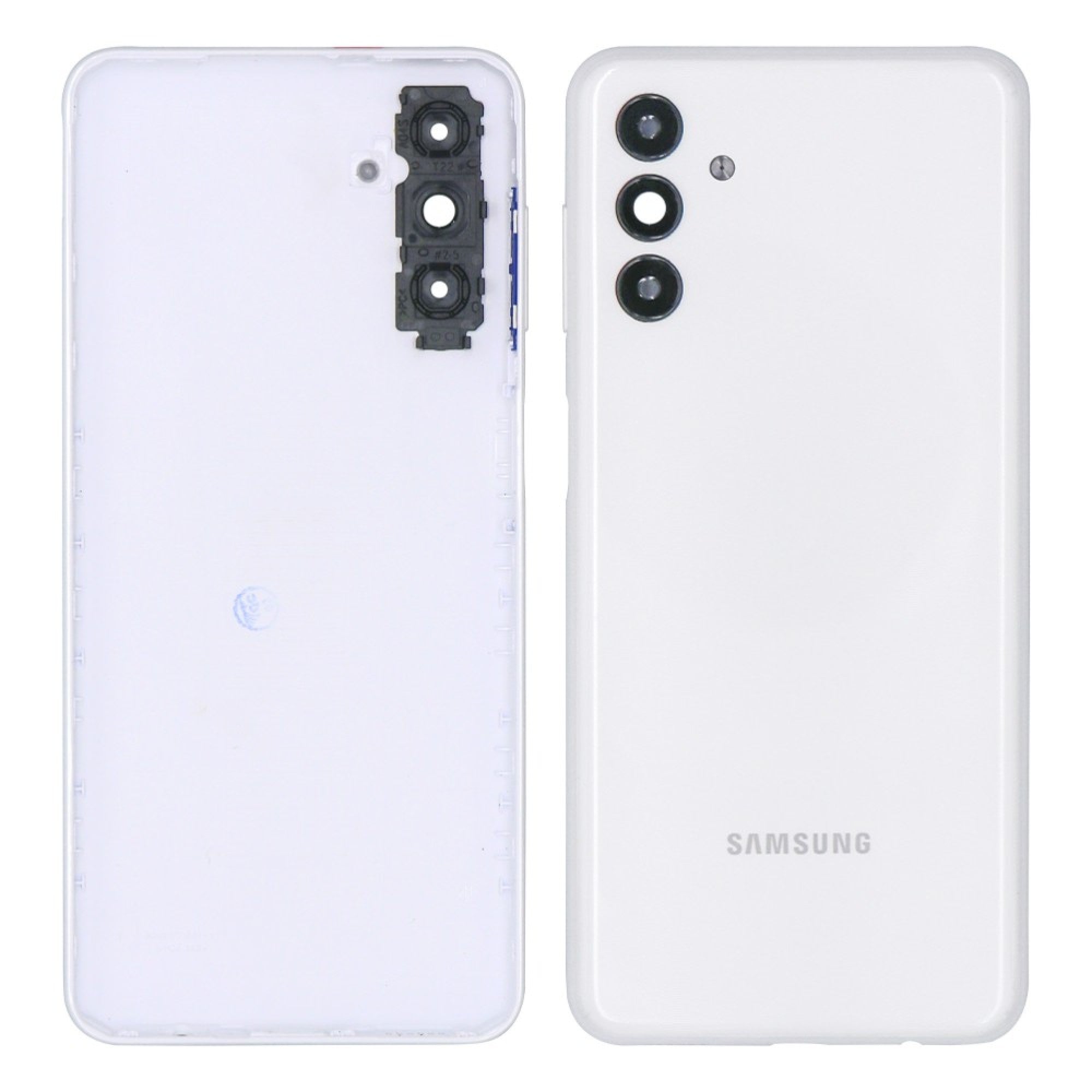 Vitre arrière Samsung Galaxy A04s A047F Noire Avec Lentille - OEM