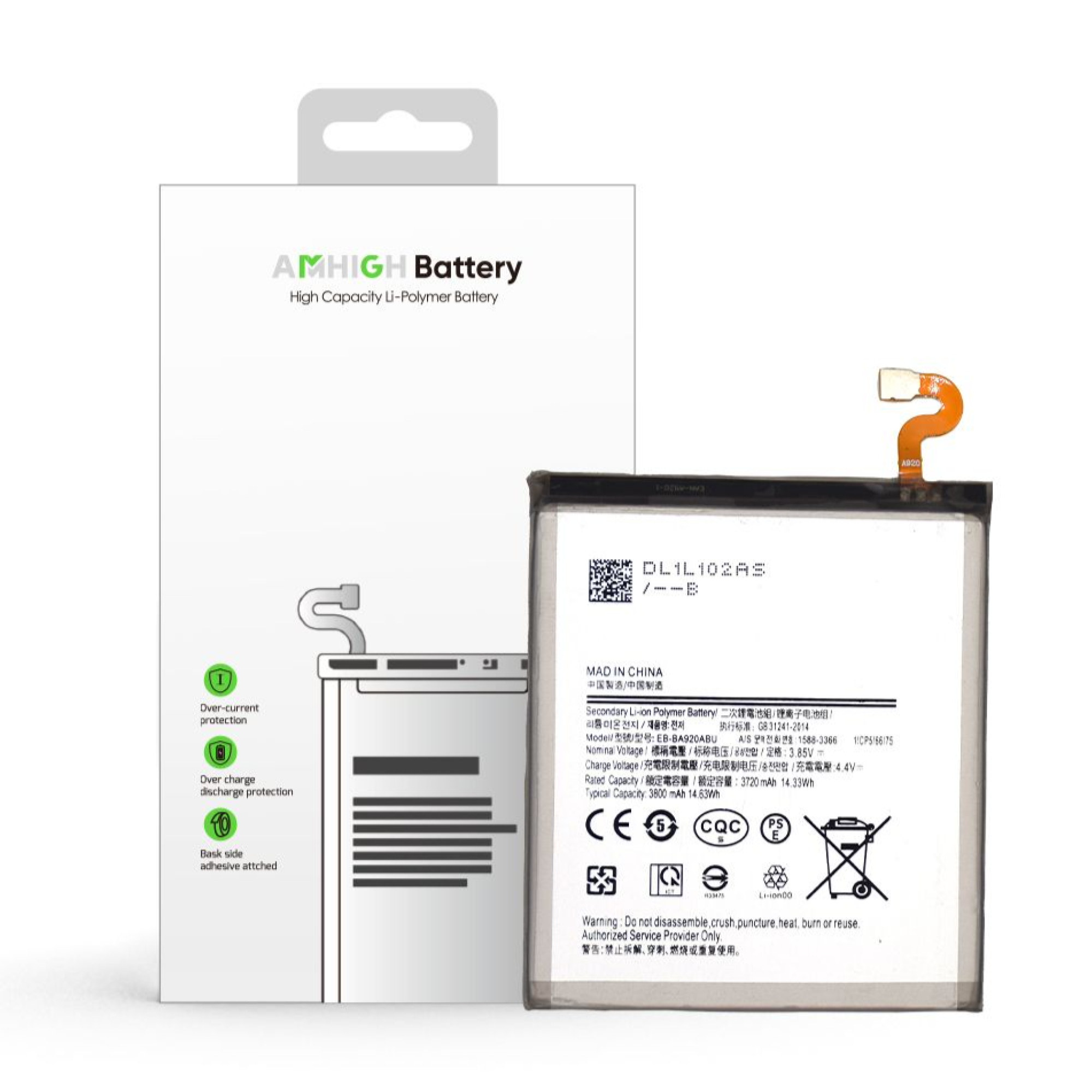 Batterie Samsung Galaxy A9 EB-BA920ABU – 3800mAh – OEM