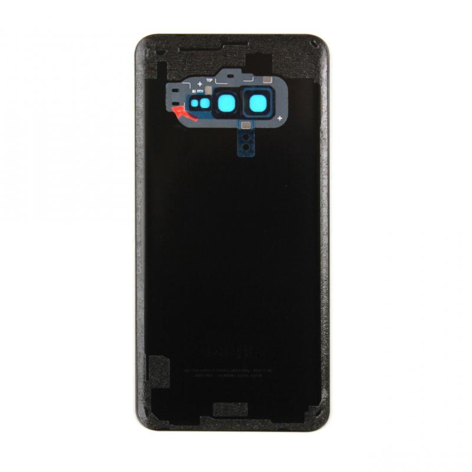 Samsung Galaxy S10e G970 Vitre arrière Noir prismatique avec lentille - OEM
