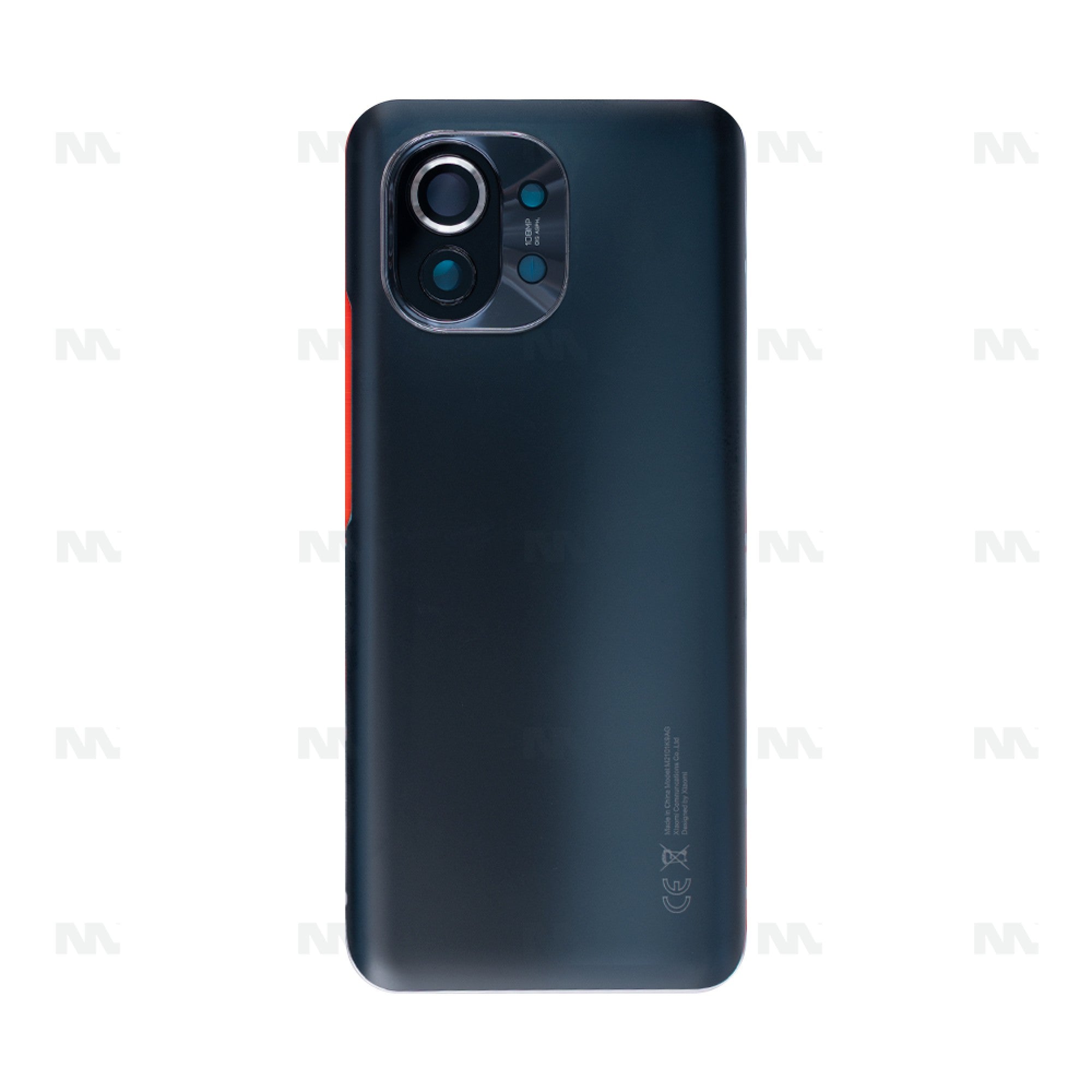Vitre arrière Xiaomi Mi 11 (M2011K2C) Gris avec lentille - OEM