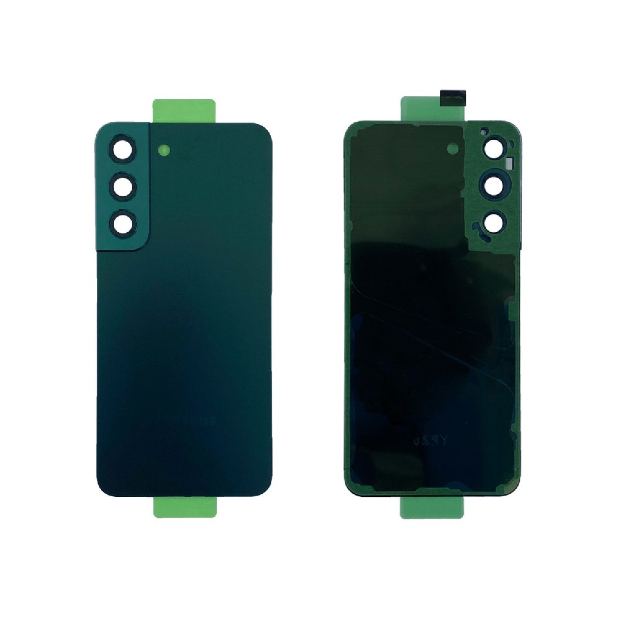 Vitre arrière Samsung Galaxy S22 S901 Verte avec lentille - OEM