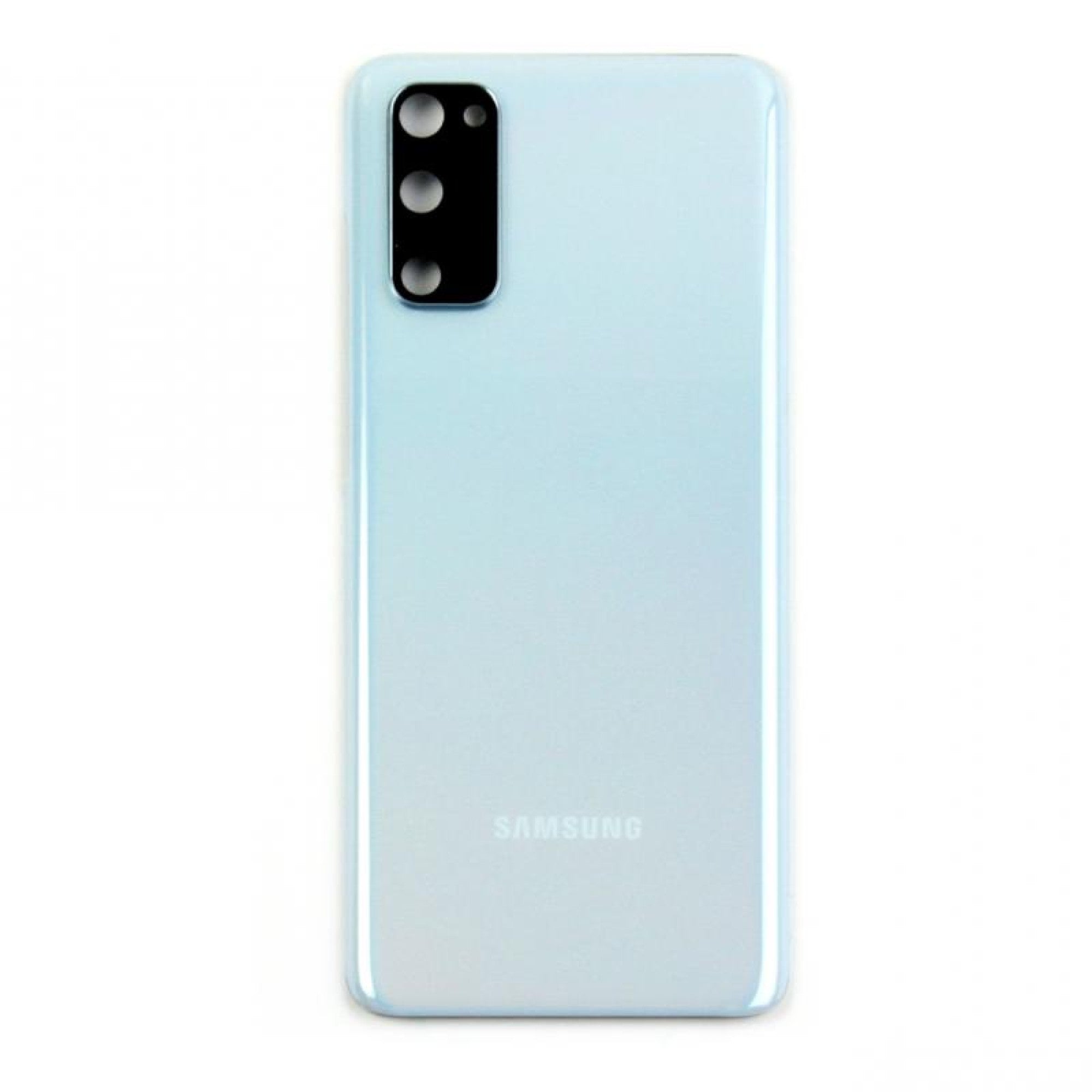 Vitre arrière Samsung Galaxy S20 G980 Bleu Ciel Avec lentille - OEM
