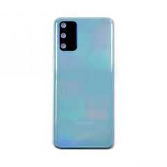 Vitre arrière Samsung Galaxy S20 Plus G985 Bleu Nuage Avec lentille - OEM