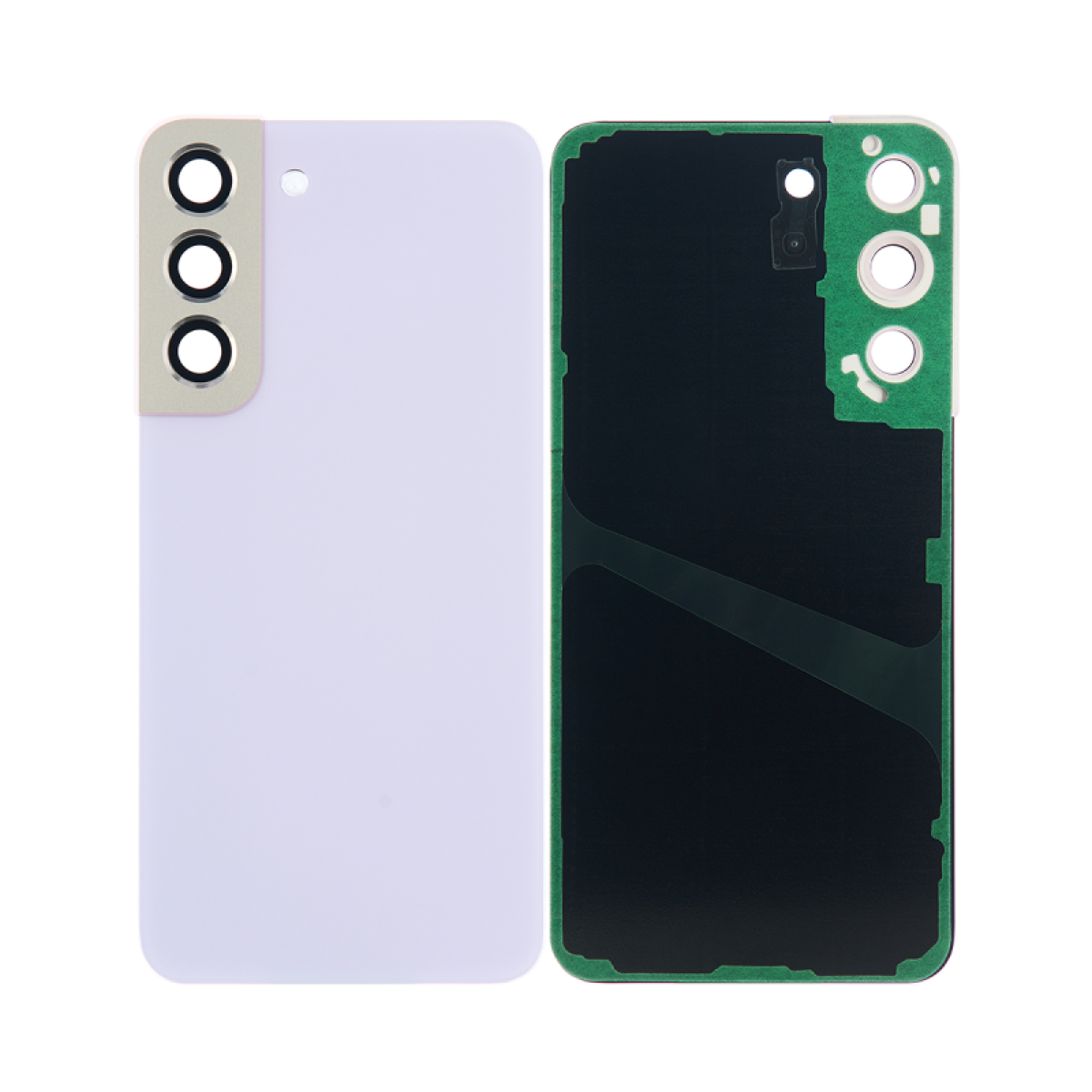Vitre arrière Originale Samsung Galaxy S22 S901 Violet avec lentille