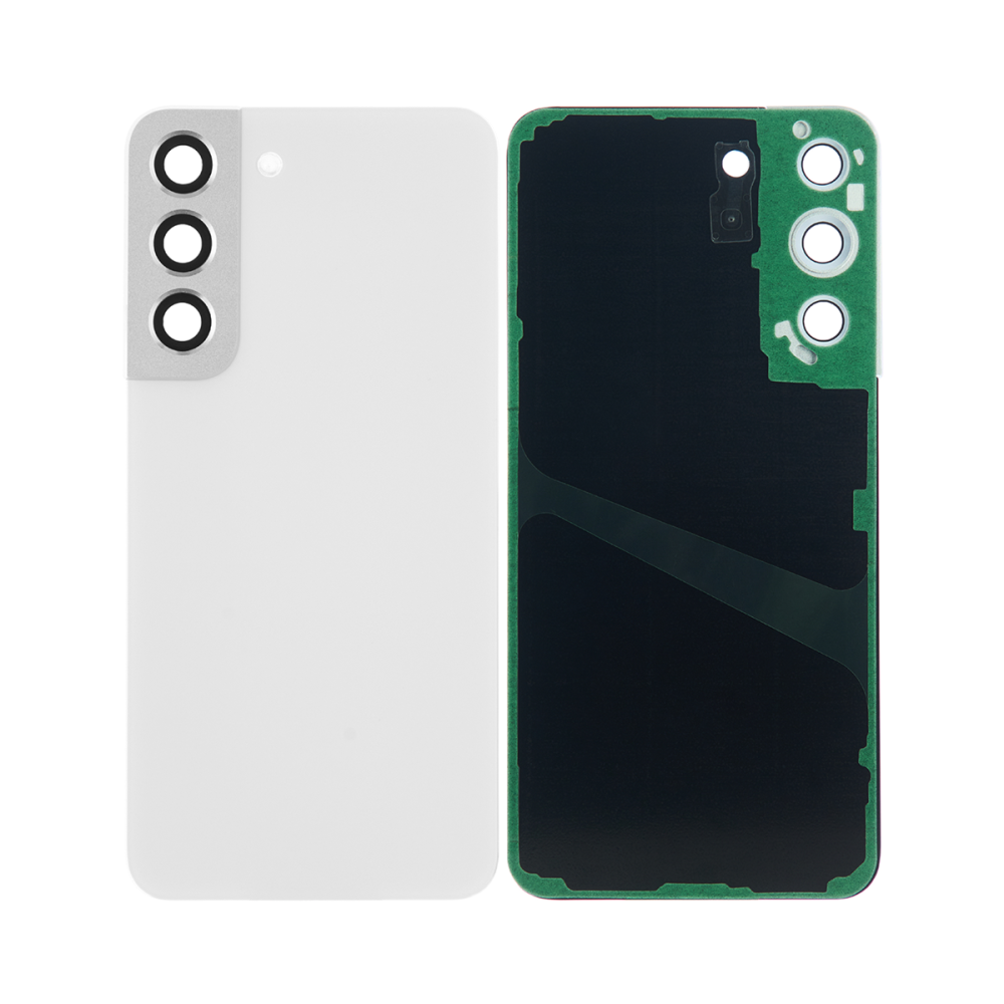 Vitre arrière Samsung Galaxy S22 S901 Blanc Fantôme avec lentille - OEM