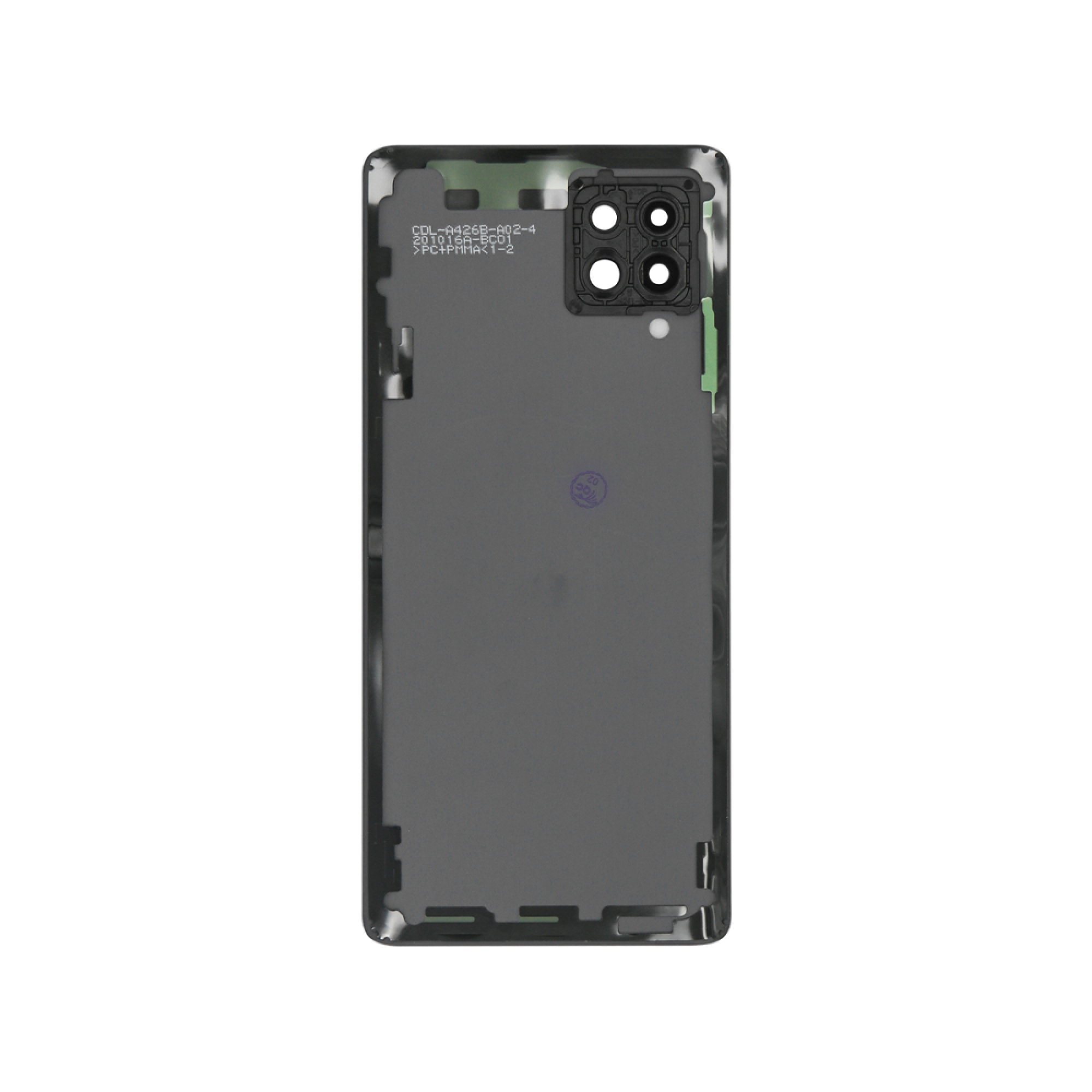 Coque arrière Samsung Galaxy A42 5G A426B Prism Dot Noir GH82-24378A - Service Pack