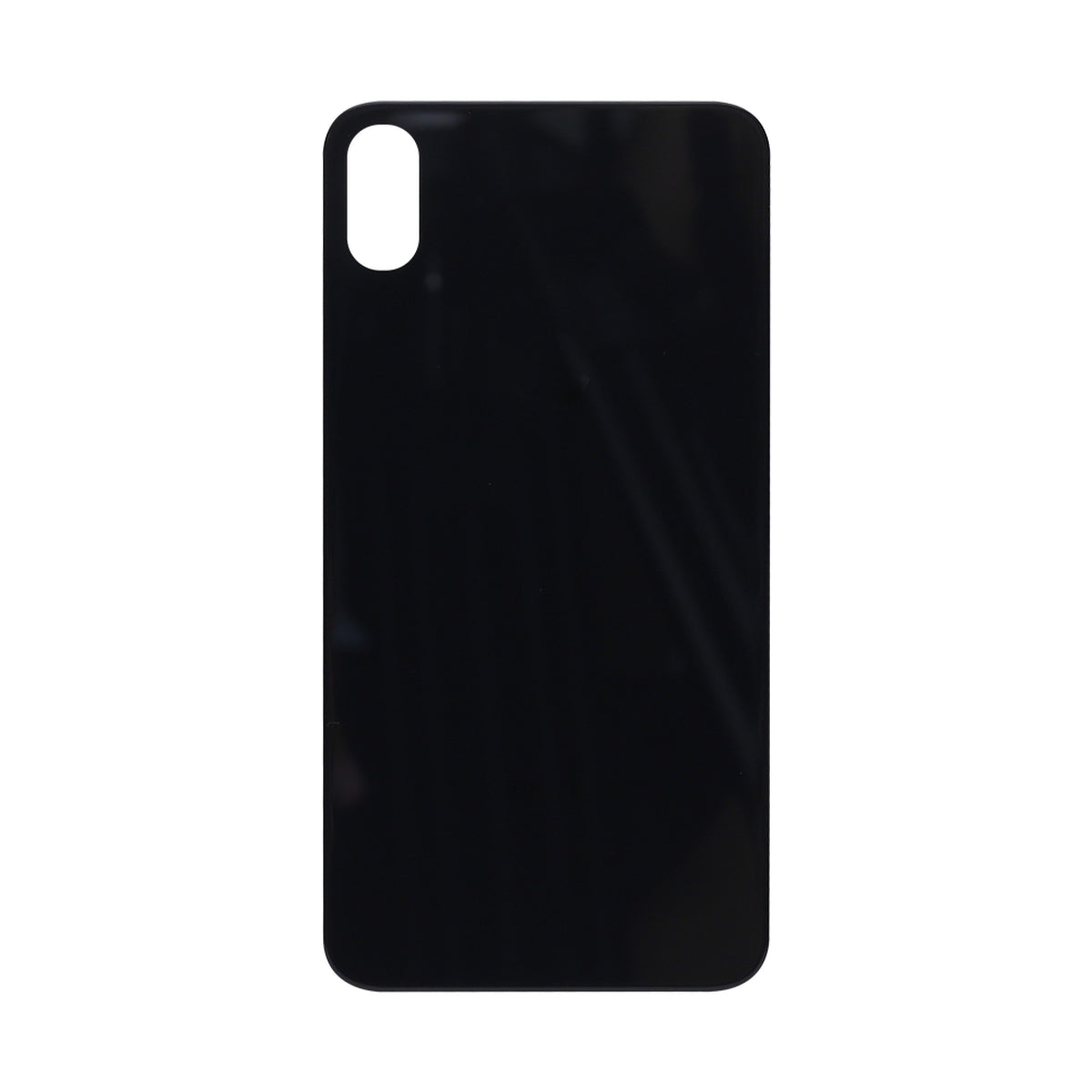 Vitre arrière iPhone Xs Max Noir Extra (Cadre caméra agrandi) - OEM