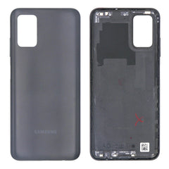 Vitre arrière Samsung Galaxy A03s A037F Noire Avec Lentille - OEM