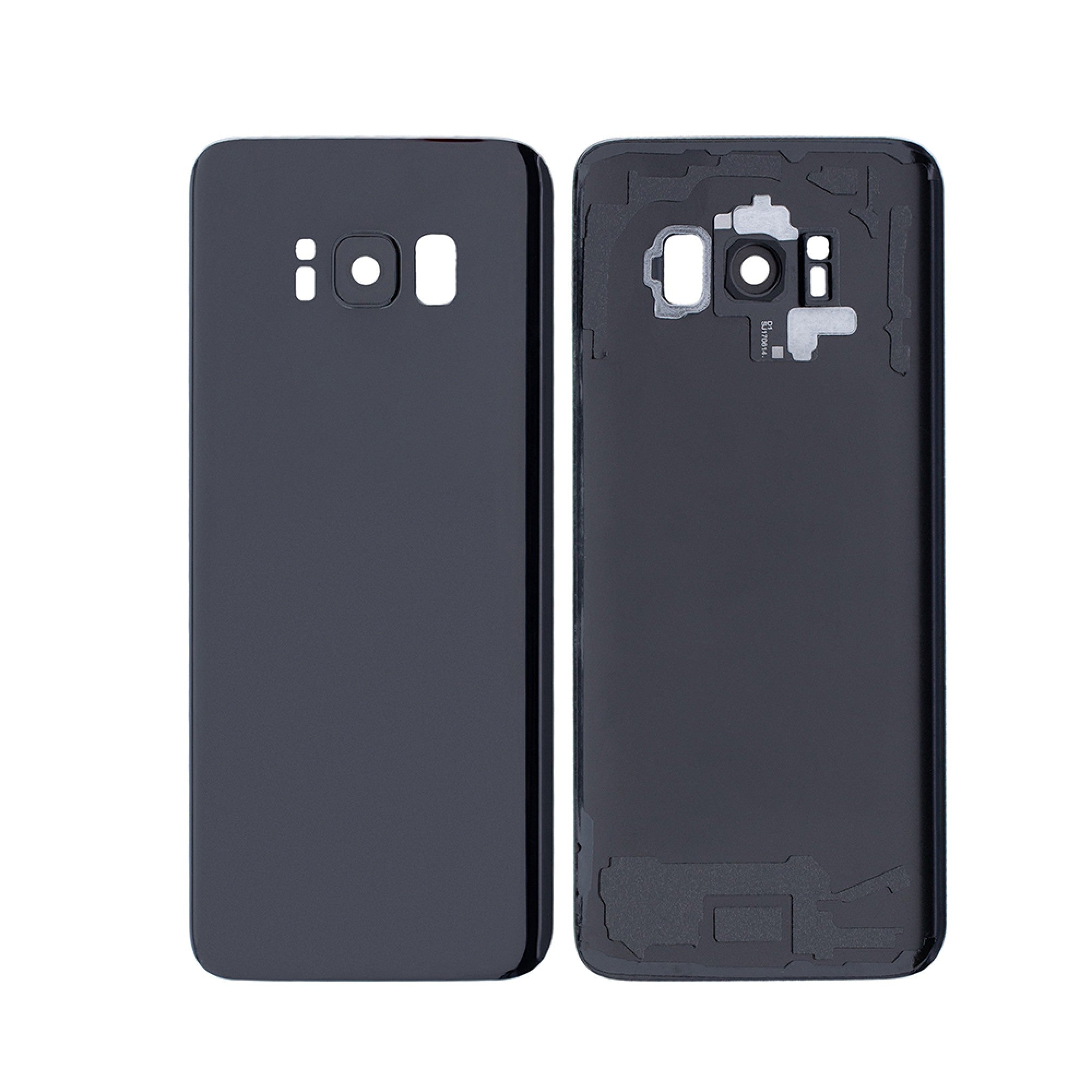 Samsung Galaxy S8 G950 Vitre arrière noire avec lentille - OEM