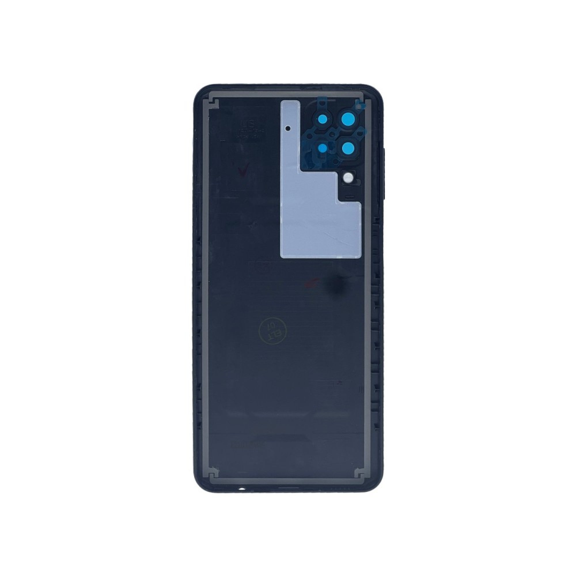 Vitre arrière Samsung Galaxy A12 A125F Noire avec lentille – OEM