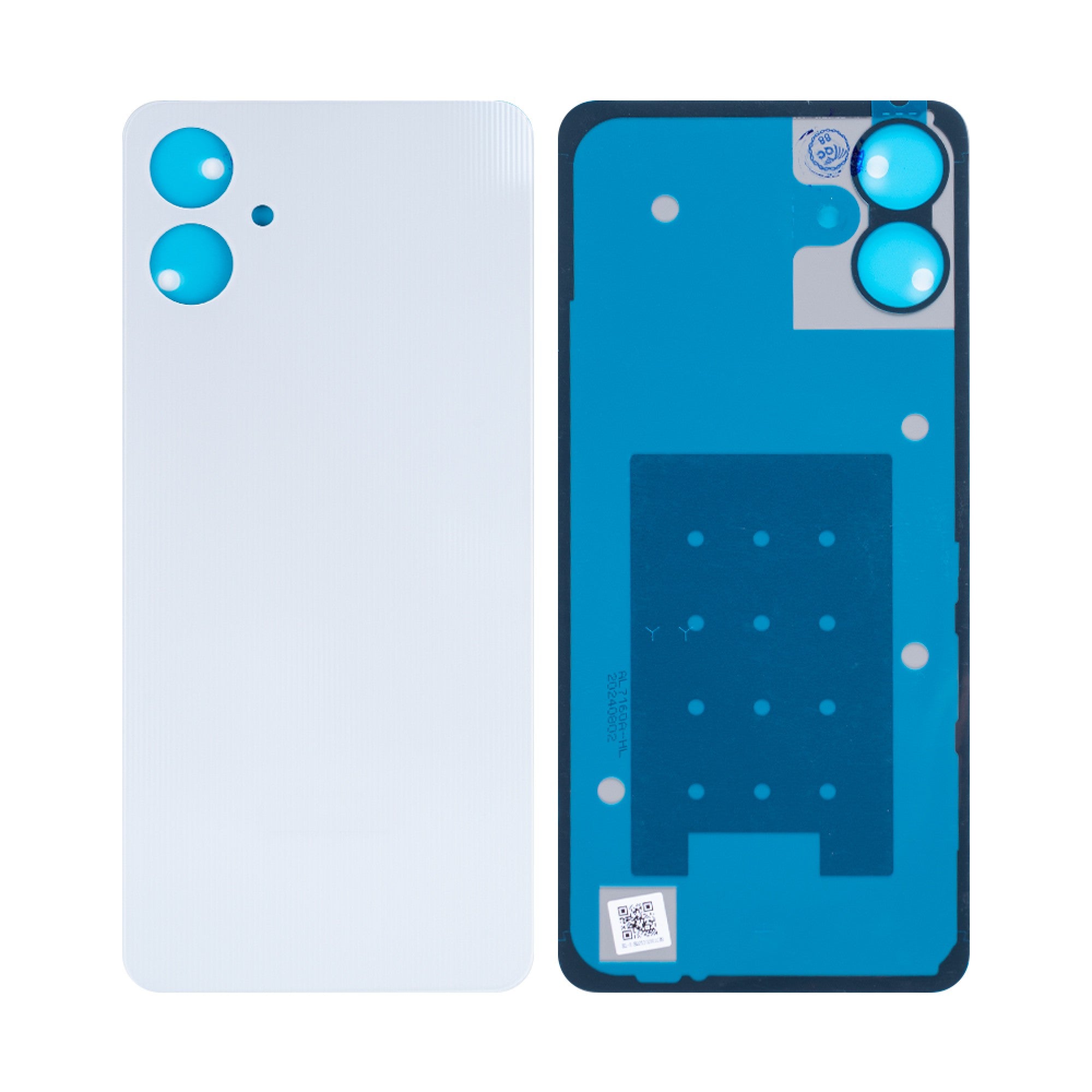 Vitre arrière Samsung Galaxy A06 A065F Blanche Sans Lentille - OEM