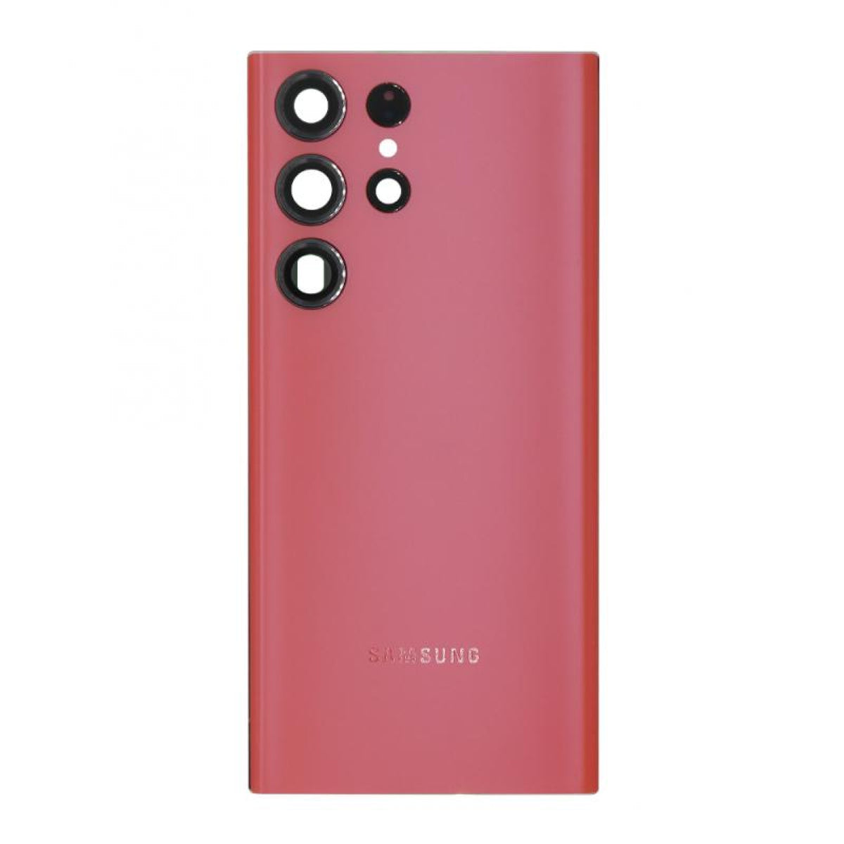Vitre arrière Originale Samsung Galaxy S23 Ultra S918 Rouge avec lentille