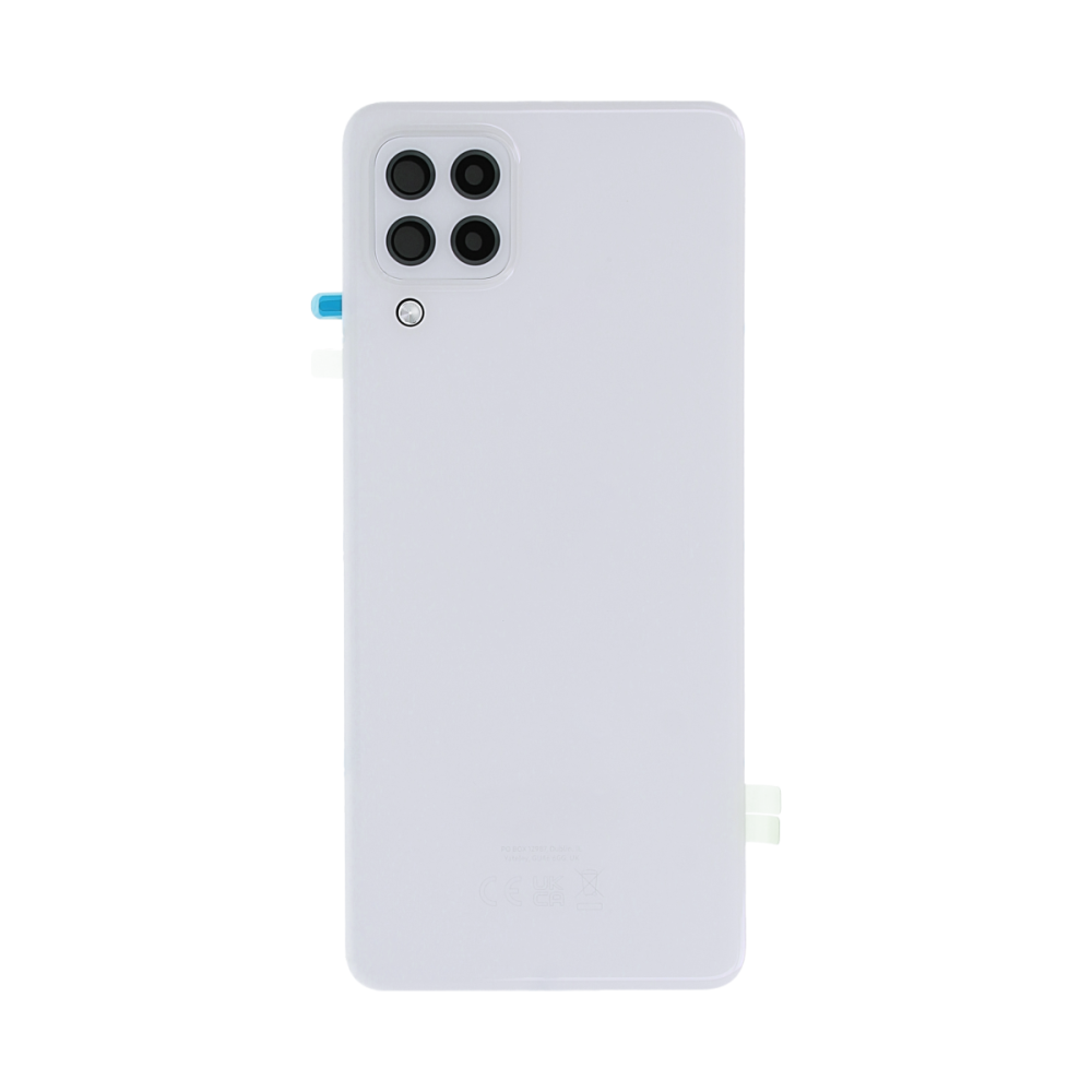Vitre arrière Samsung Galaxy A22 A225 Blanche avec lentille – OEM