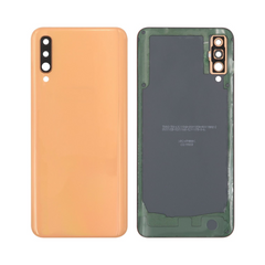 Samsung Galaxy A50 A505 Vitre arrière corail avec lentille - OEM