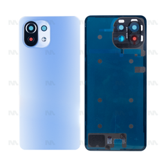 Vitre arrière Xiaomi Mi 11 Lite (M2101K9AG) Bleu avec lentille - OEM