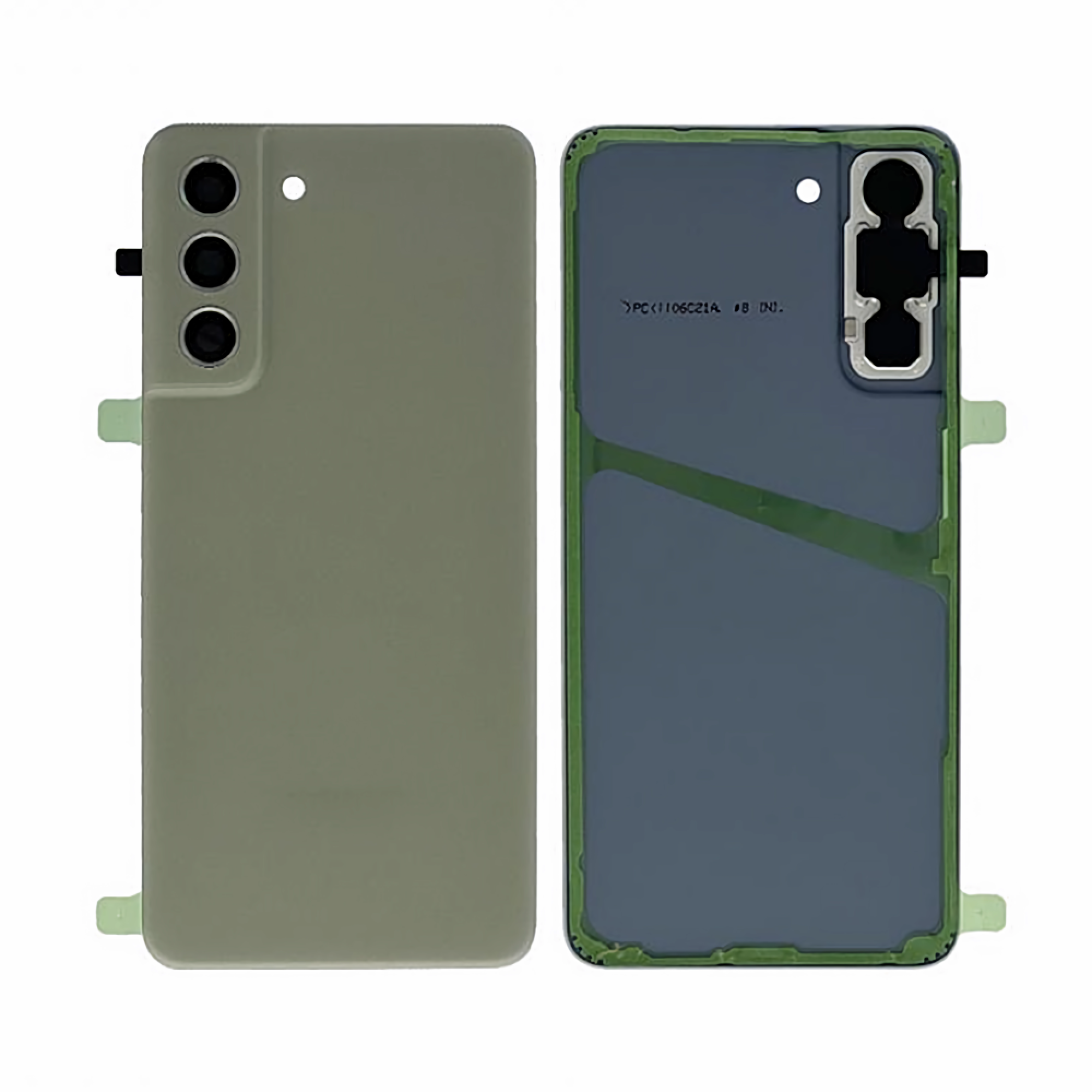 Vitre arrière Samsung Galaxy S21 FE G990 Olive Avec lentille - OEM