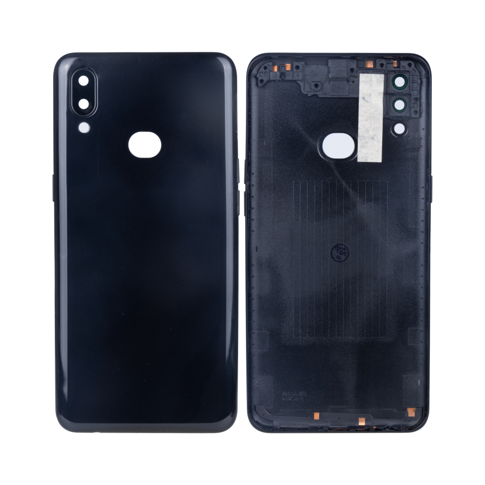 Vitre arrière Samsung Galaxy A10s A107F Noire avec lentille – OEM