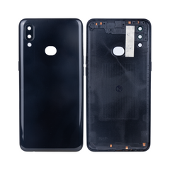 Vitre arrière Samsung Galaxy A10s A107F Noire avec lentille – OEM