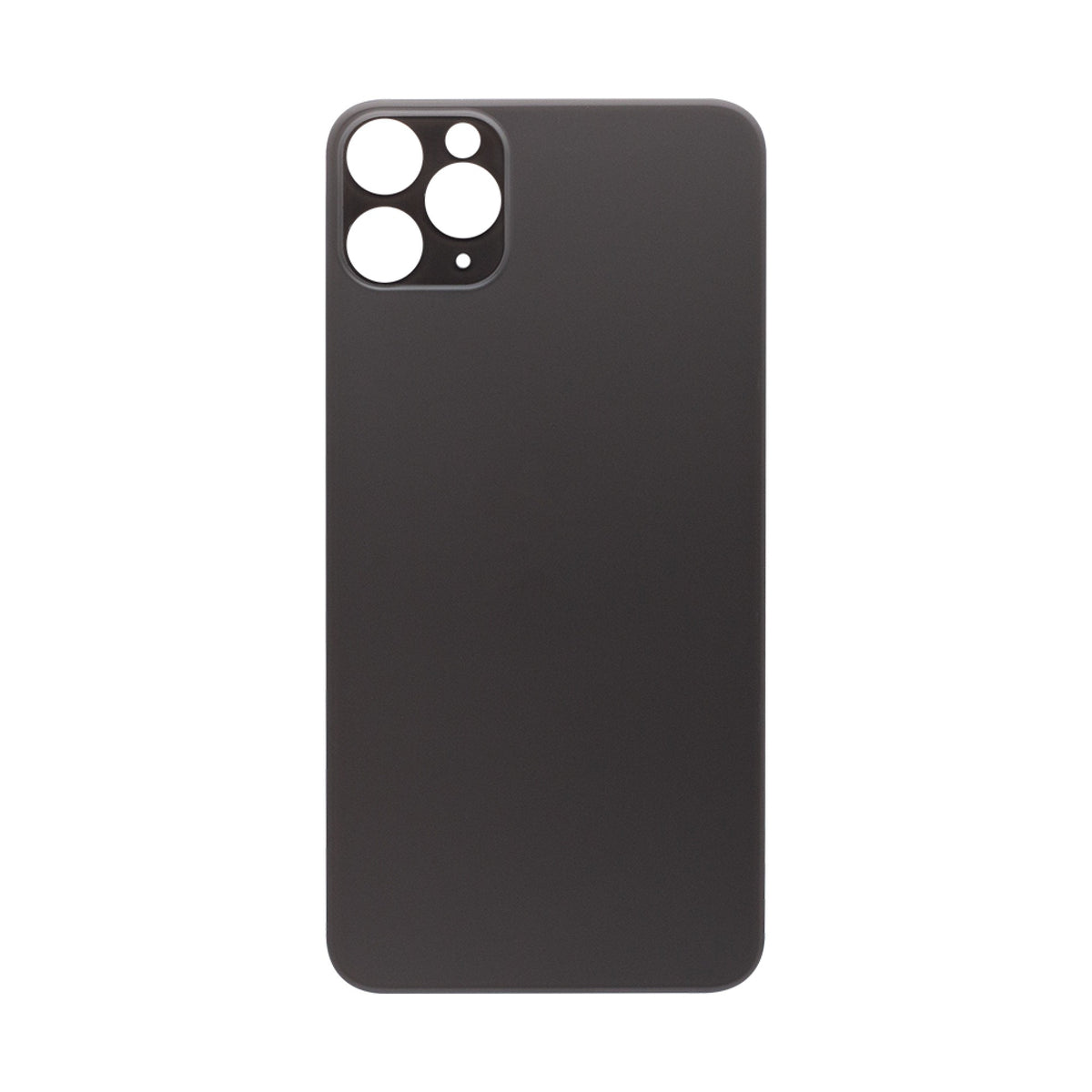 Vitre arrière iPhone 11 Pro Max Noire (Cadre caméra agrandi) - OEM