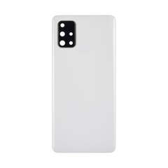 Samsung Galaxy A71 A715 Vitre arrière Argent avec lentille - OEM