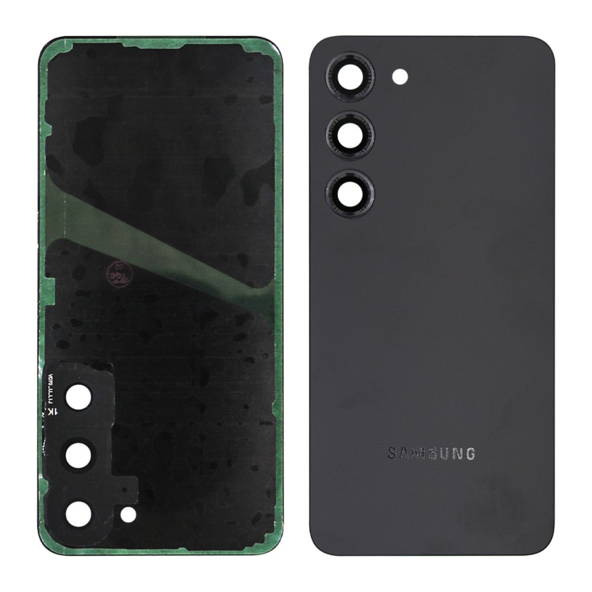 Vitre arrière Originale Samsung Galaxy S23 S911 Noir Fantôme avec lentille