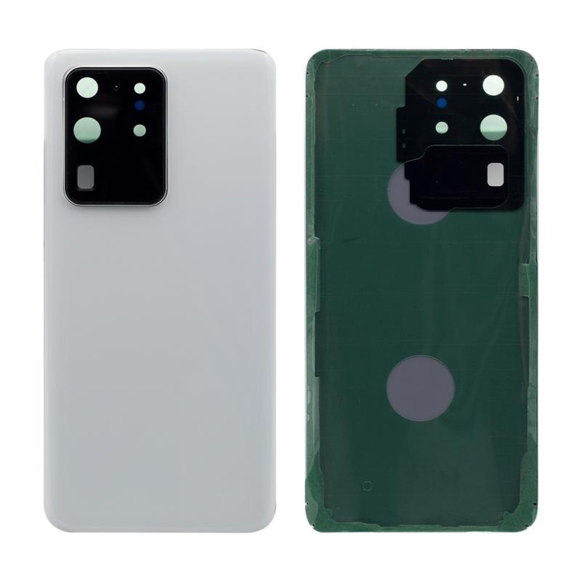 Vitre arrière Samsung Galaxy S20 Ultra G988 Blanc Nuage Avec lentille - OEM