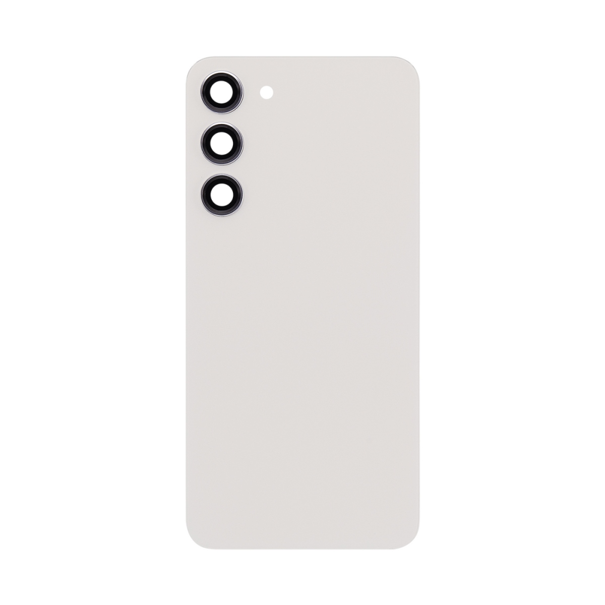 Vitre arrière Samsung Galaxy S23 Plus S916 Crème avec lentille - OEM