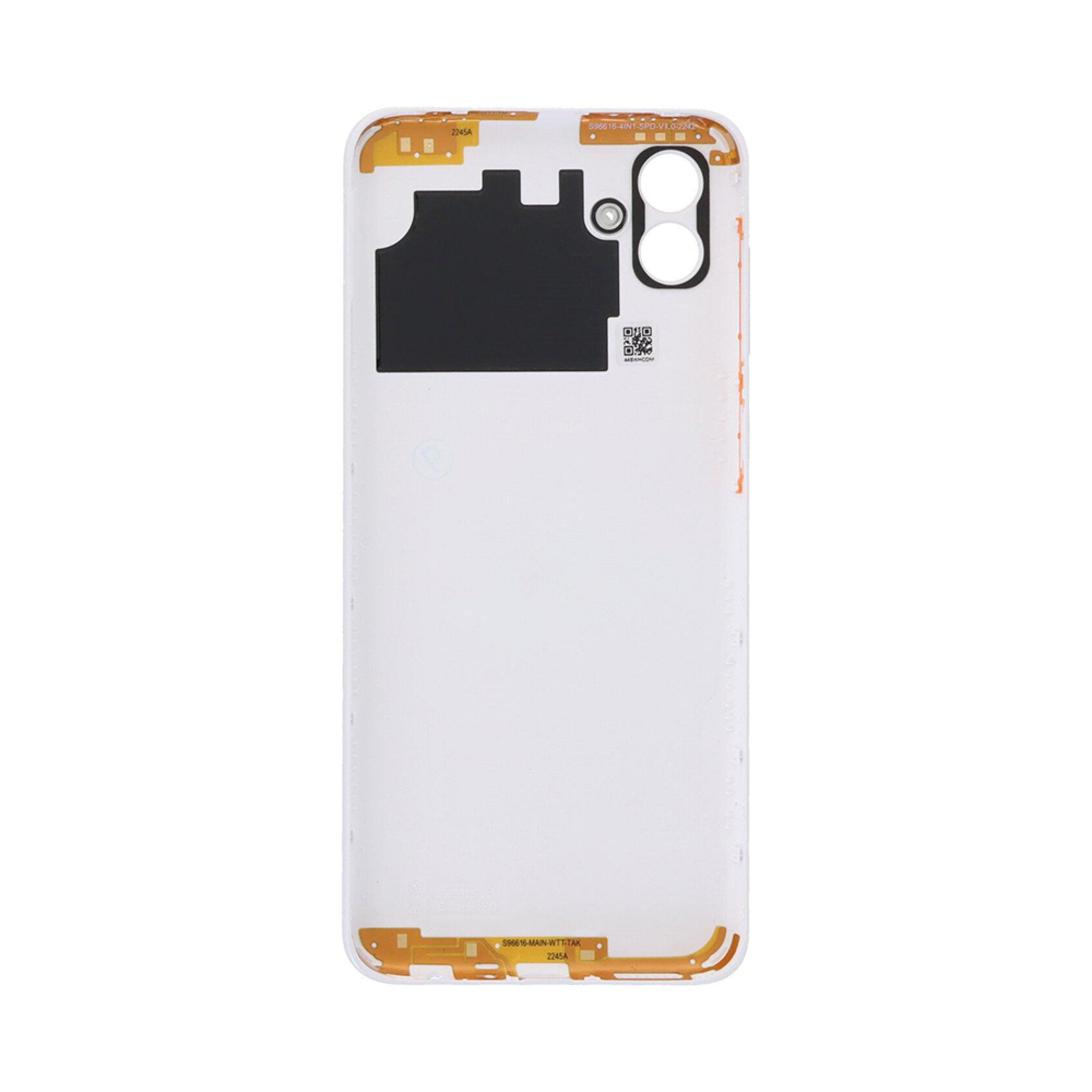 Vitre arrière Samsung Galaxy A04 A045F Blanche avec lentille - OEM