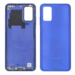 Vitre arrière Samsung Galaxy A03s A037F Bleue Avec Lentille - OEM