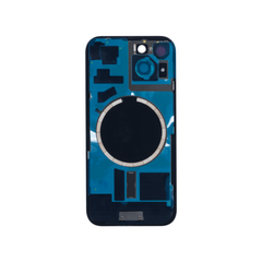Vitre arrière iPhone 15 Plus Bleu (Cadre caméra agrandi, sans logo)