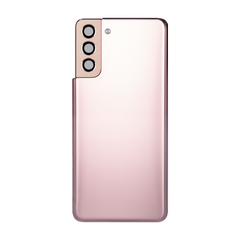 Vitre arrière Samsung Galaxy S21 Plus 5G G996 Or Rose Avec lentille - OEM