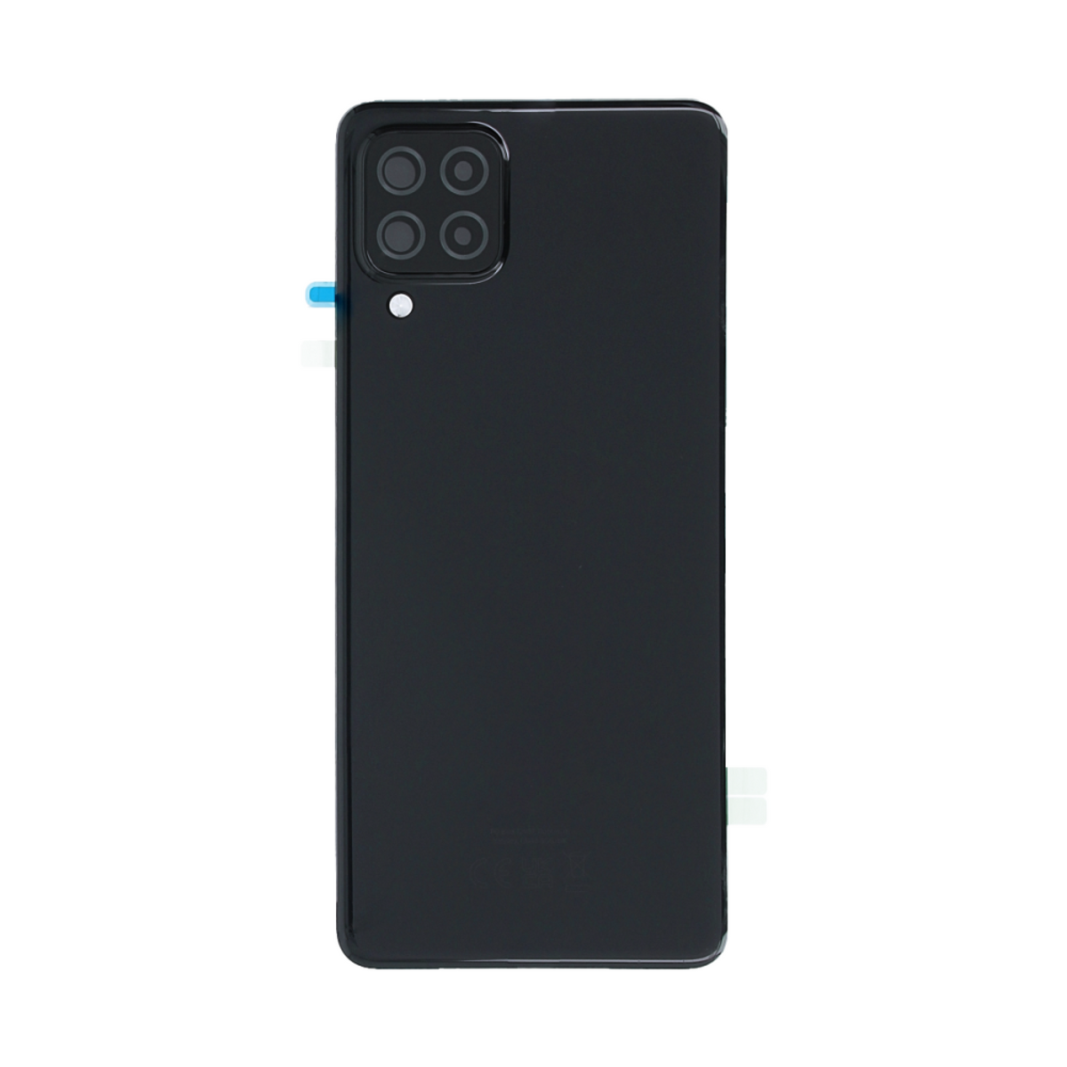 Vitre arrière Samsung Galaxy A22 A225 Noire avec lentille – OEM