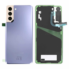 Vitre arrière originale Samsung Galaxy S21 Plus G996 Violet Avec lentille