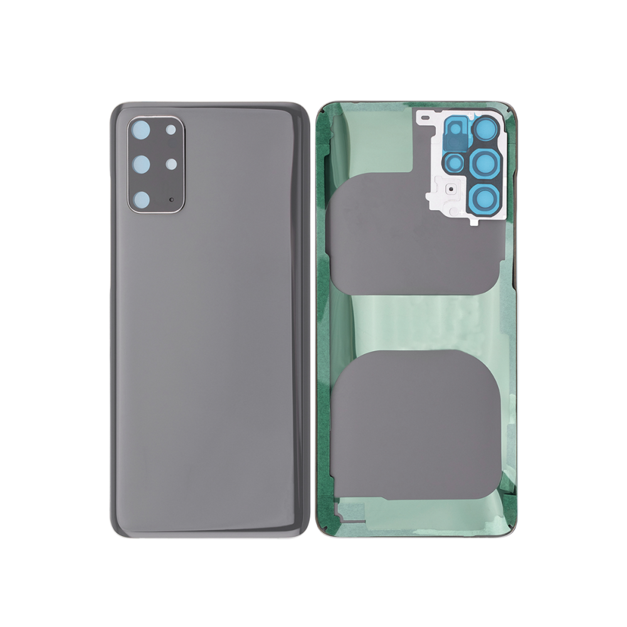 Vitre arrière Samsung Galaxy S20 Plus G985 Gris Cosmique Avec lentille - OEM