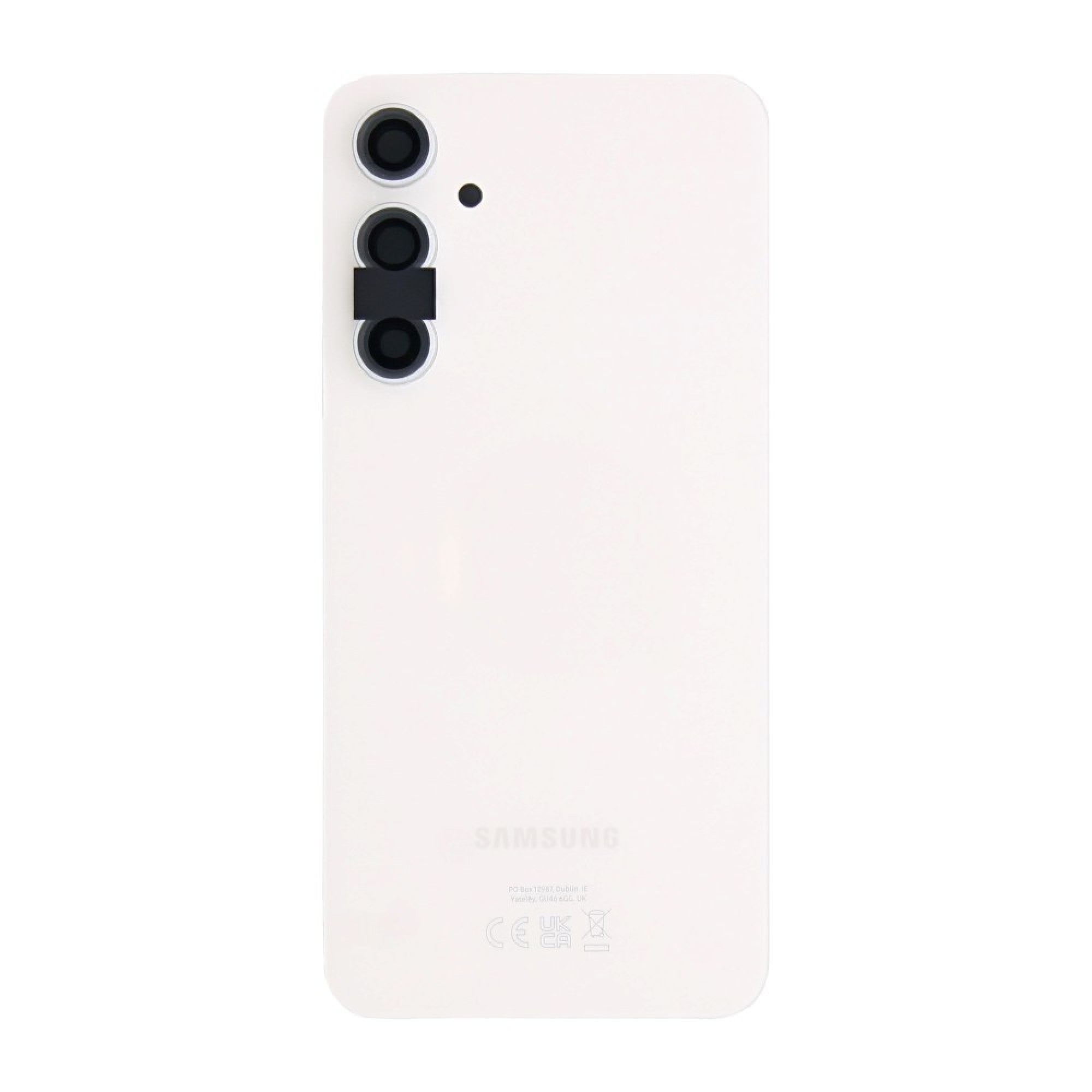 Vitre arrière Originale Samsung Galaxy S23 FE S711 Crème avec lentille