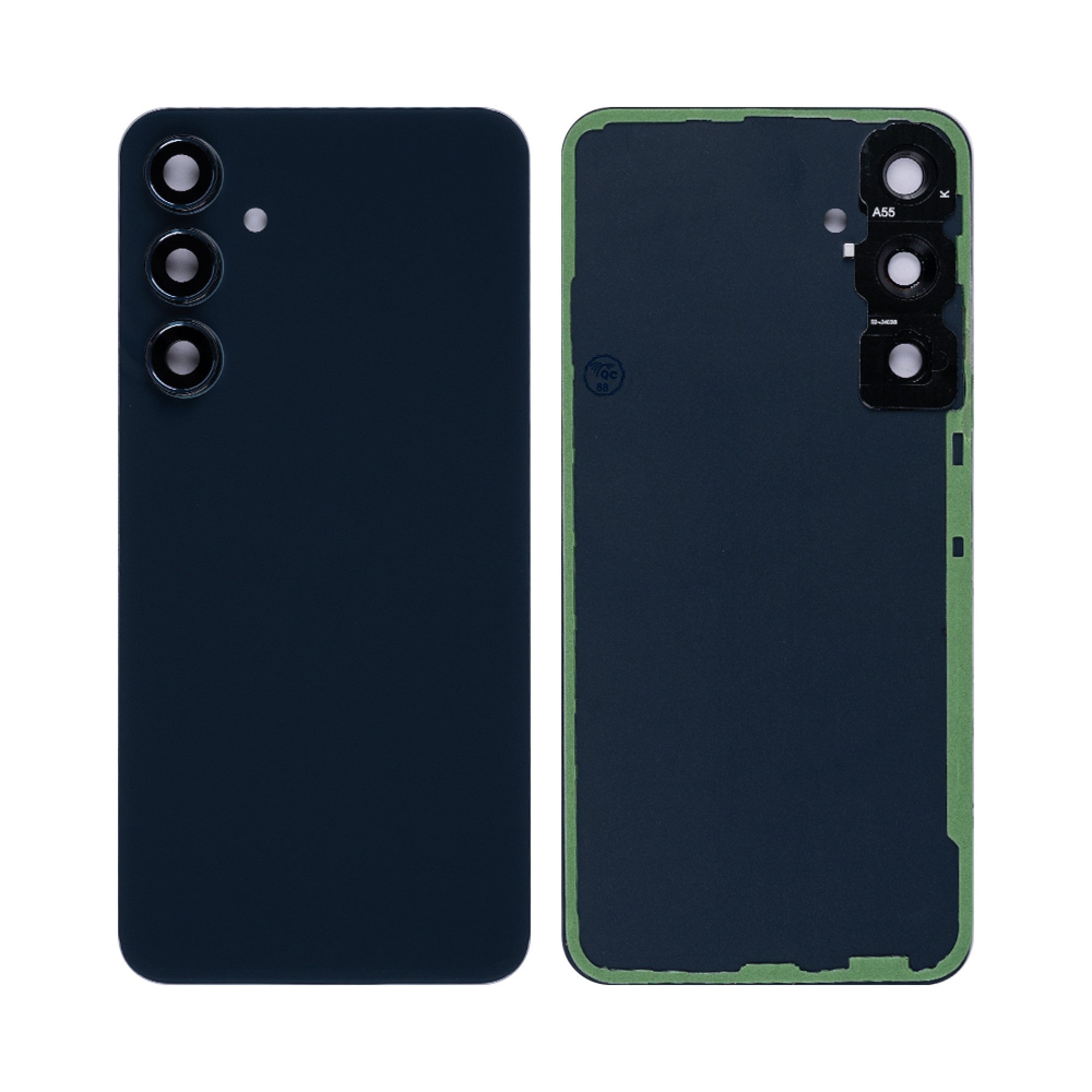 Samsung Galaxy A55 A556 Vitre arrière Bleu marine avec lentille - OEM