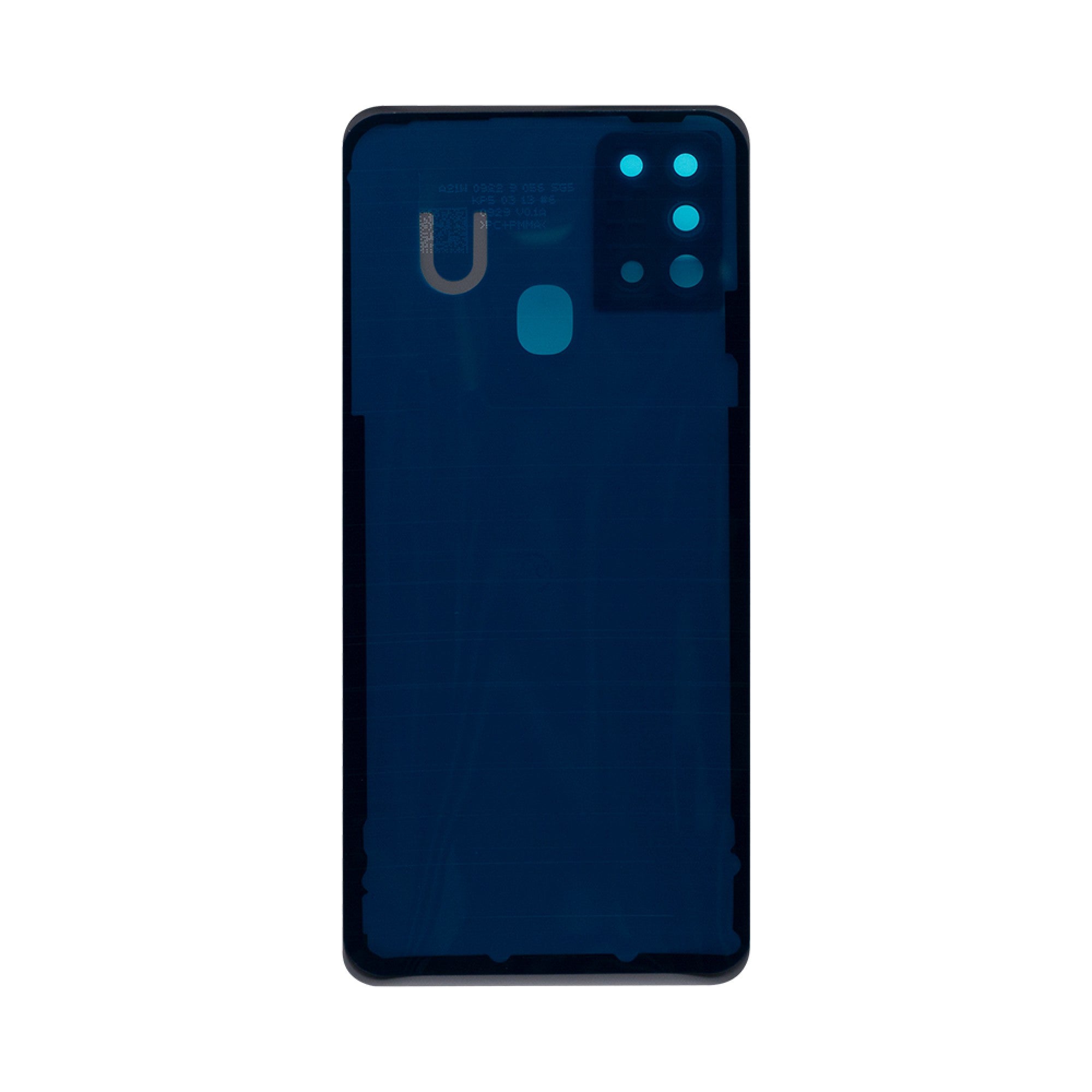 Vitre arrière Samsung Galaxy A21s A217F Bleue avec lentille – OEM