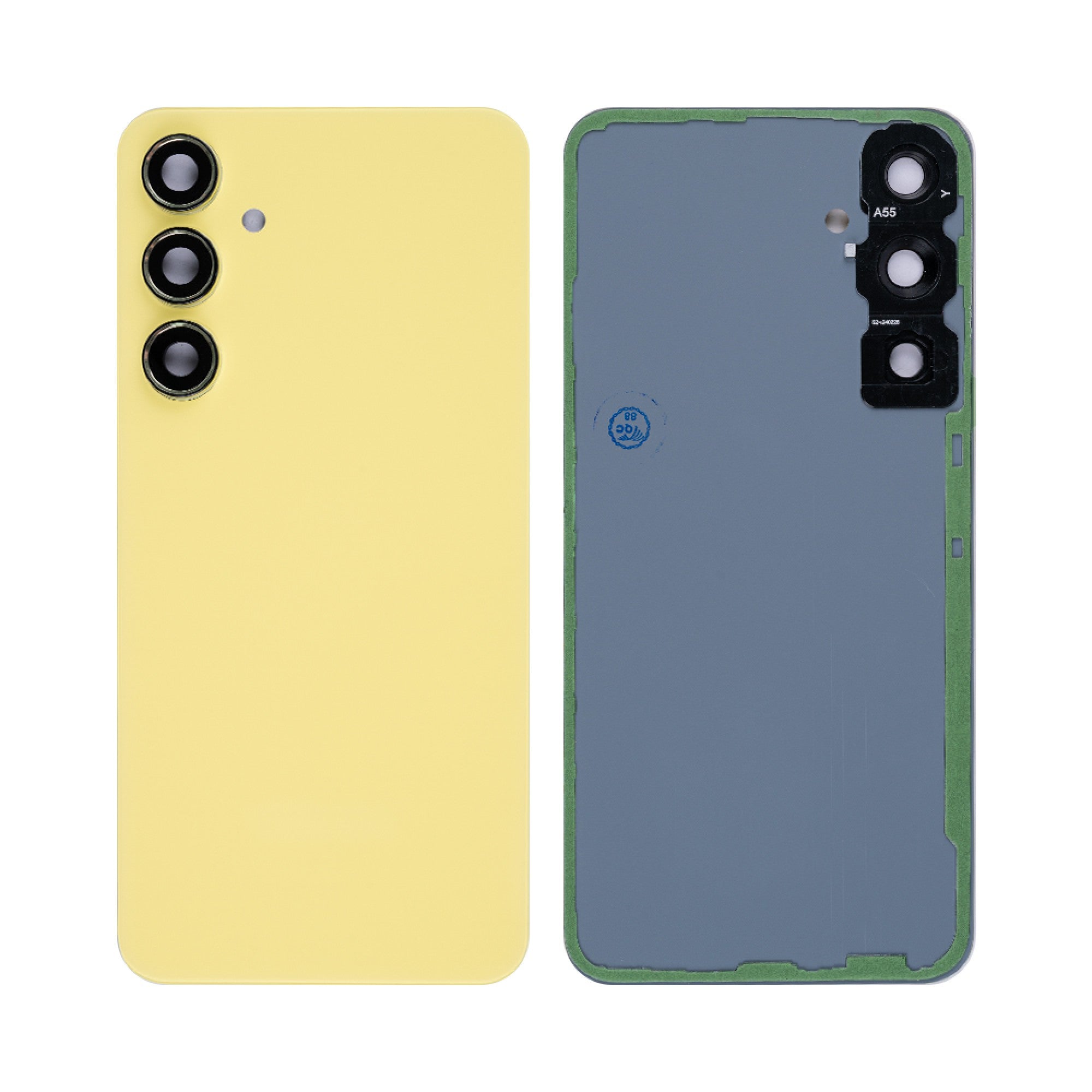 Samsung Galaxy A55 5G A556 Vitre arrière Citron avec lentille - OEM