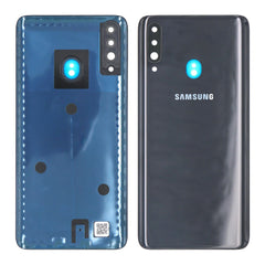 Vitre arrière Samsung Galaxy A20s A207F Noire avec lentille – OEM