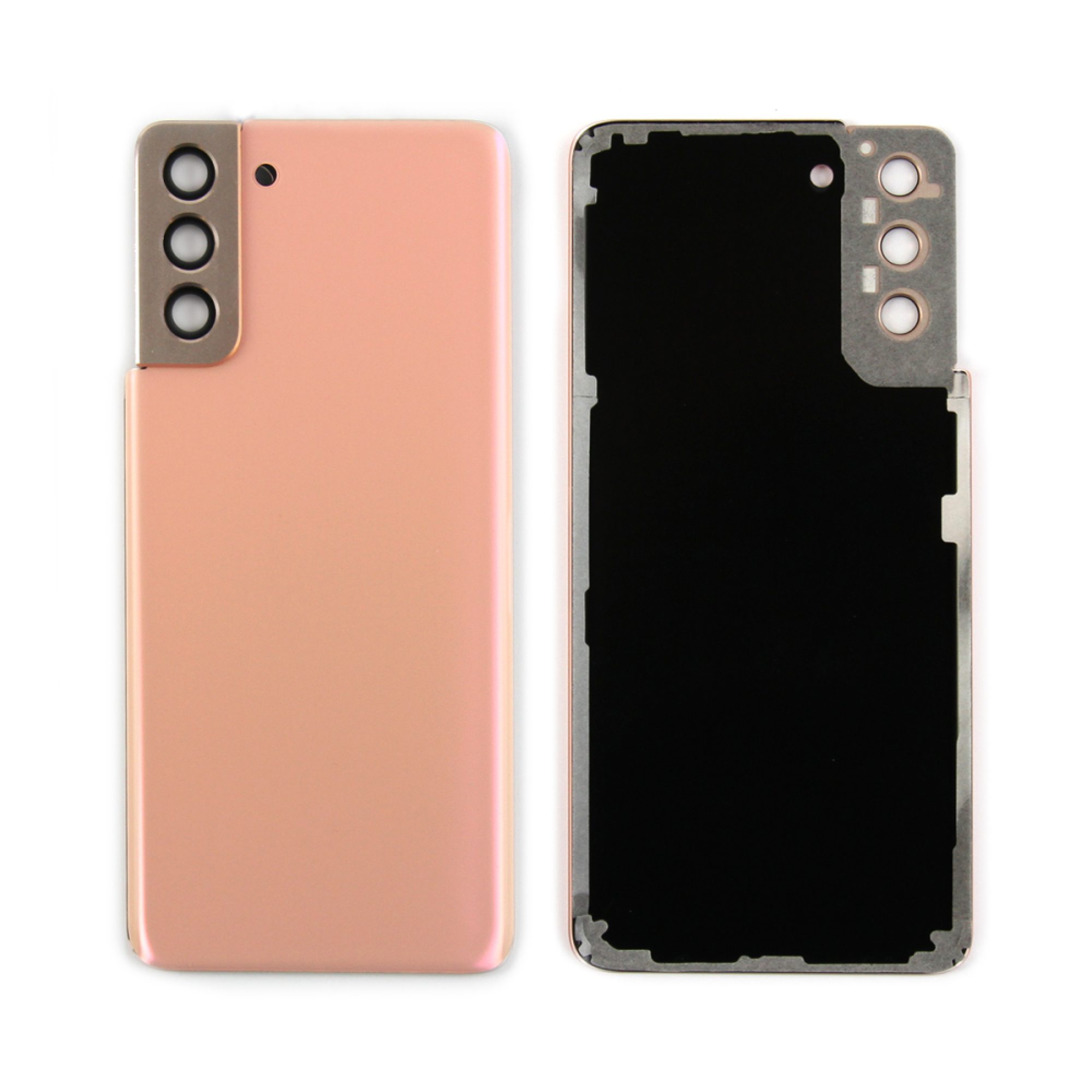 Vitre arrière Samsung Galaxy S21 Plus 5G G996 Rose Phantom Avec lentille - OEM