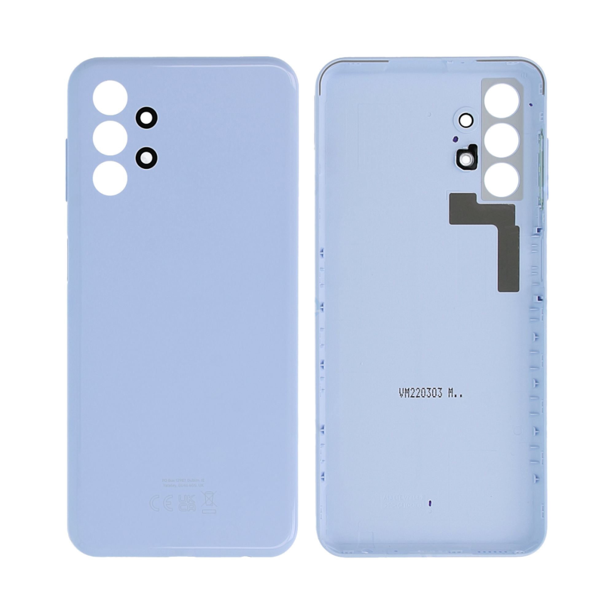 Vitre arrière Samsung Galaxy A13 A135F Bleue avec lentille – OEM